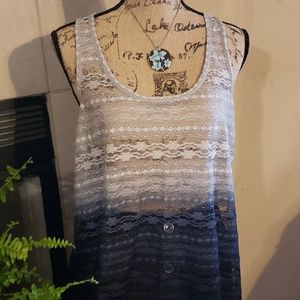 Hombre lace tank top Lane Bryant 18/20